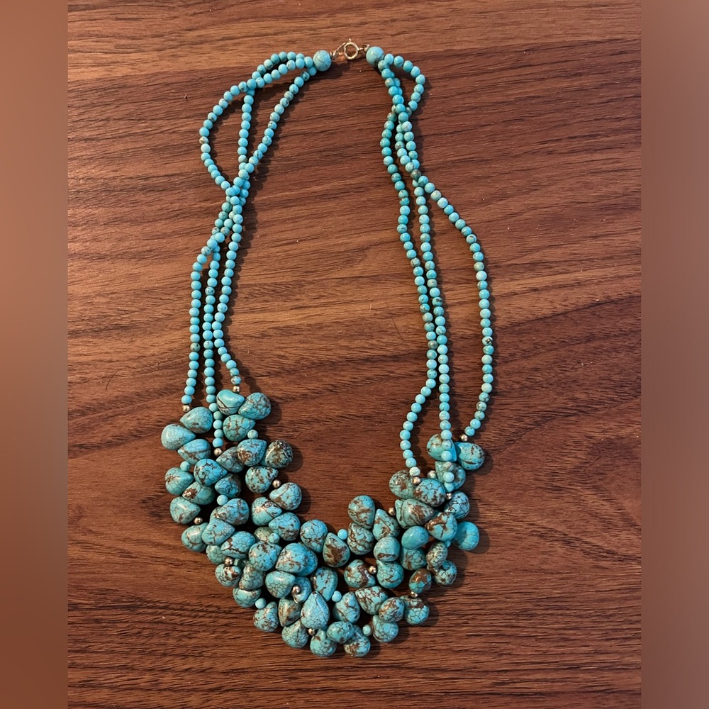 Turquoise color necklace